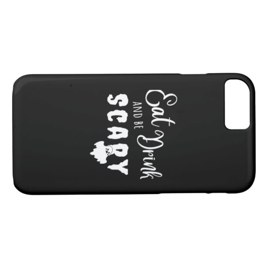 Coques Case-Mate iPhone Eat Drink And Be Scary Retro Graphic (Dos (Horizontal))