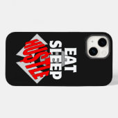 Coques Case-Mate iPhone Eat Sleep Hustle.b (Verso (horizontal))