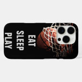 Coques Case-Mate iPhone Eat Sleep Jouer Au Basket (Verso (horizontal))