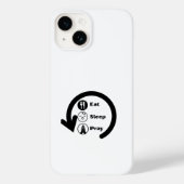 Coques Case-Mate iPhone eat sleep pray repeat (Verso)
