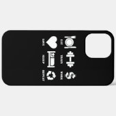 Coques Case-Mate iPhone Eat Train Work Love Sleep Repeat Motivational Gym (Verso / Droite)