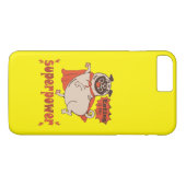 Coques Case-Mate iPhone Eating is my superpower red cloak pug comic style (Dos (Horizontal))