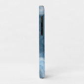 Coques Case-Mate iPhone Eau bleue et Marbre blanc comme l'art fluide (Dos/Gauche)