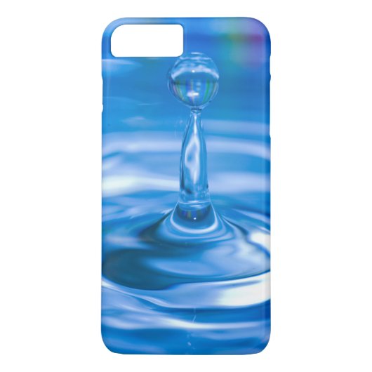 Coques Case-Mate iPhone eau bleue ondulée avec gouttelette (Dos)