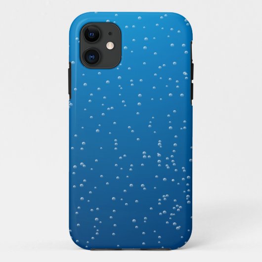 Coques Case-Mate iPhone Eau Bleue Profonde Et Petites Bulles (Dos)