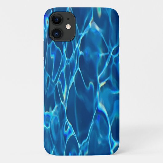 Coques Case-Mate iPhone Eau de la piscine bleu foncé (Dos)
