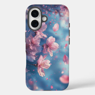 Coques iPhone 16 Eau de rêve Romantique Sakura Flower Boîtier de té