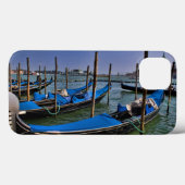 Coques Case-Mate iPhone Eau du Grand Canal avec barques de gondole alignée (Verso (horizontal))