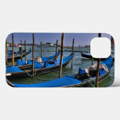 Coques Case-Mate iPhone Eau du Grand Canal avec barques de gondole alignée (Verso (horizontal))
