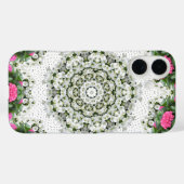 Coques Case-Mate iPhone Eau du jardin Fontaine Fleurs roses Mandala Design (Verso (horizontal))