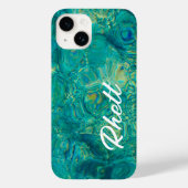 Coques Case-Mate iPhone Eau océanique bleu turquoise abstraite (Verso)