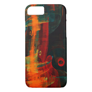 Case-Mate iPhone Case Eau Orange Rouge Bleu moderne Art Abstrait Motif