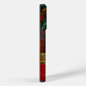 Coques Case-Mate iPhone Eau Orange Rouge Bleu moderne Art Abstrait Motif (Verso / Droite)