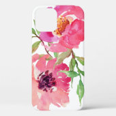 Coques Case-Mate iPhone Eau rose Fille Stylisée Motif Floral (Verso)