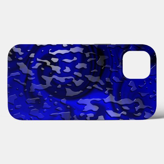 Coques Case-Mate iPhone Eau sur Blue Swirl (Verso (horizontal))