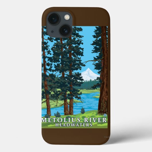 Coques Case-Mate iPhone Eaux centrales de la rivière Metolius, Oregon (Verso)