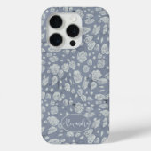 Coques Case-Mate iPhone Eaux florales bleu doux (Verso)