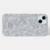 Coques Case-Mate iPhone Eaux florales bleu doux (Verso (horizontal))
