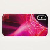 COQUES Case-Mate iPhone EAUX FRACTALES ABSTRAITES EN ROUGE POURPULAIRE (Dos (Horizontal))