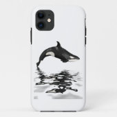 Coques Case-Mate iPhone Ebaleine isolée avec réflexion (Dos)