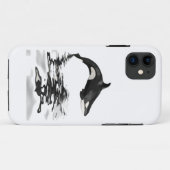 Coques Case-Mate iPhone Ebaleine isolée avec réflexion (Dos (Horizontal))