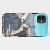 Coques Case-Mate iPhone Ébauche secourue Chevaux mangeant foin (Dos (Horizontal))