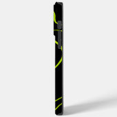 Coques Case-Mate iPhone Ebb et flux 2 en Lime vert et noir (Verso / Gauche)