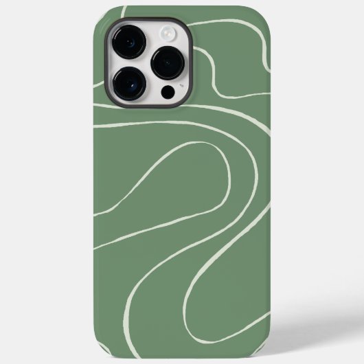 Coques Case-Mate iPhone Ebb et flux 2 en vert (Verso)