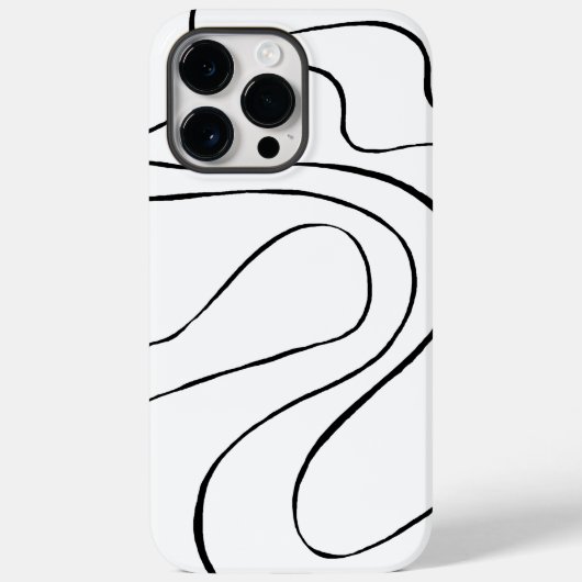 Coques Case-Mate iPhone Ebb et flux 2 - Noir et blanc (Verso)
