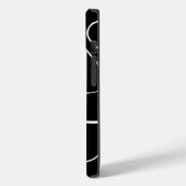 Coques Case-Mate iPhone Ebb et flux 2 - Noir sur blanc (Verso / Gauche)