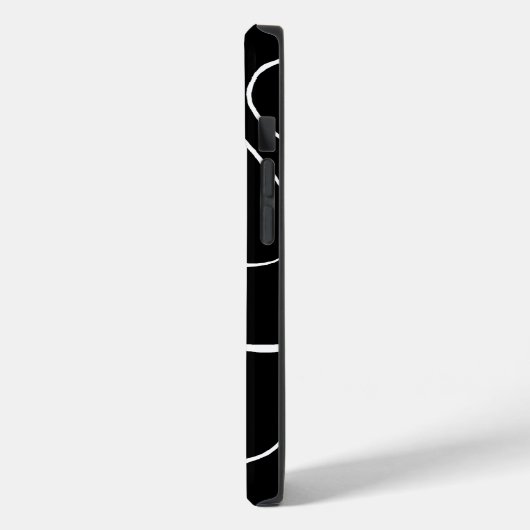 Coques Case-Mate iPhone Ebb et flux 2 - Noir sur blanc (Verso / Gauche)