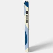 Coques Case-Mate iPhone Ebb et flux 4 - Bleu foncé, Bleu clair et Crème (Verso / Gauche)