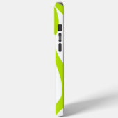Coques Case-Mate iPhone Ebb et flux 4 en Lime vert et blanc (Verso / Gauche)
