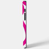 Coques Case-Mate iPhone Ebb et flux 4 en Magenta et Blanc (Verso / Gauche)