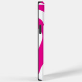 Coques Case-Mate iPhone Ebb et flux 4 en Magenta et Blanc (Verso / Droite)