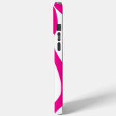 Coques Case-Mate iPhone Ebb et flux 4 en Magenta et Blanc (Verso / Gauche)