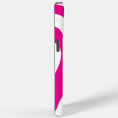 Coques Case-Mate iPhone Ebb et flux 4 en Magenta et Blanc (Verso / Droite)