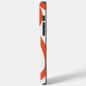 Coques Case-Mate iPhone Ebb et flux 4 en orange et blanc (Verso / Gauche)