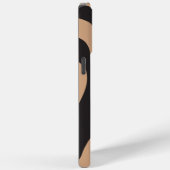 Coques Case-Mate iPhone Ebb et flux 4 en tan et noir (Verso / Droite)