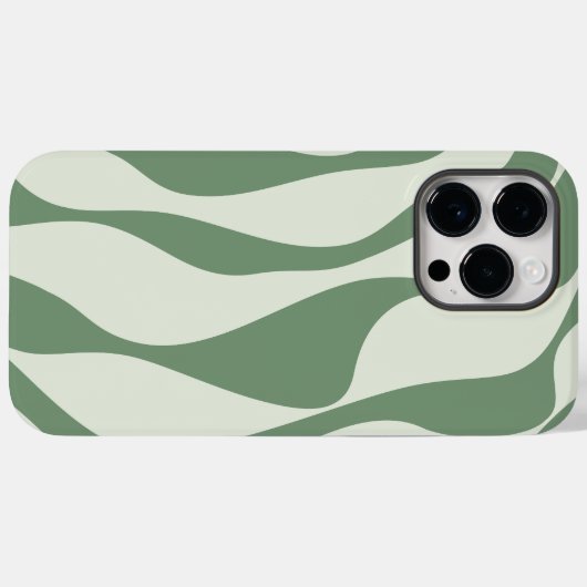 Coques Case-Mate iPhone Ebb et flux 4 en vert (Verso (horizontal))