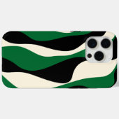 Coques Case-Mate iPhone Ebb et flux 4 en vert, crème et noir (Verso (horizontal))