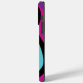 Coques Case-Mate iPhone Ebb et flux 4 - rose, pourpre, bleu et noir (Verso / Gauche)