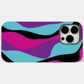 Coques Case-Mate iPhone Ebb et flux 4 - rose, pourpre, bleu et noir (Verso (horizontal))