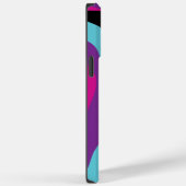 Coques Case-Mate iPhone Ebb et flux 4 - rose, pourpre, bleu et noir (Verso / Droite)