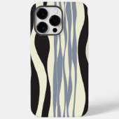 Coques Case-Mate iPhone Ebb et flux en noir, gris et crème (Verso)