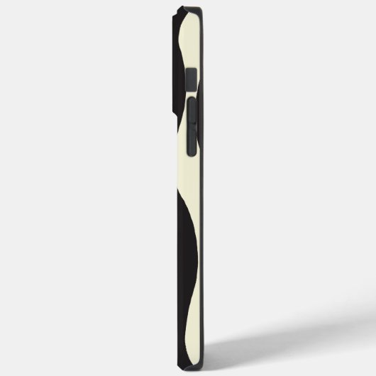 Coques Case-Mate iPhone Ebb et flux en noir, gris et crème (Verso / Gauche)