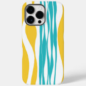 Coques Case-Mate iPhone Ebb et flux - Turquoise & Jaune (Verso)