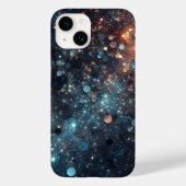 Coques Case-Mate iPhone Éblouissant en bleu foncé : La Parties scintillant (Verso)