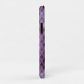 Coques Case-Mate iPhone Écaille de dragon ombrée violette scintillante et  (Dos/Droite)