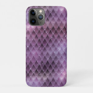 Case-Mate iPhone Case Écaille de dragon ombrée violette scintillante et